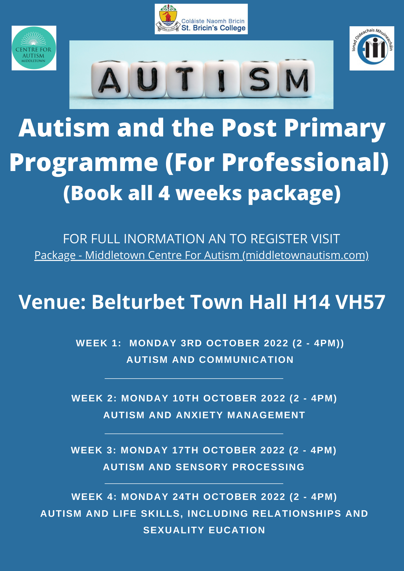 Autism and the Post Primary Programme For Professional