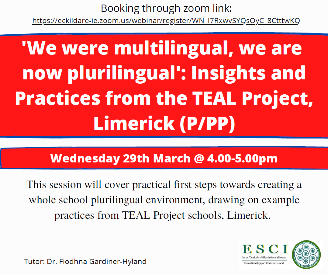 March 29 multilingual we are now plurilingual Insights and practices from the TEAL project
