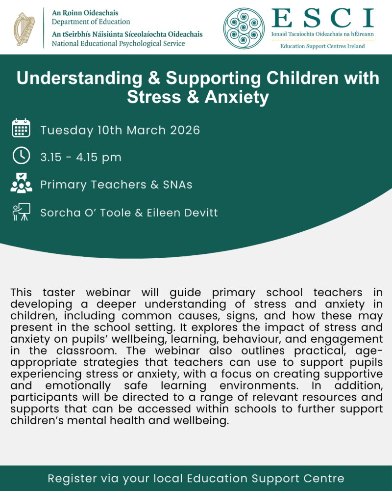 10th mar understanding supporting children with stress anxiety p