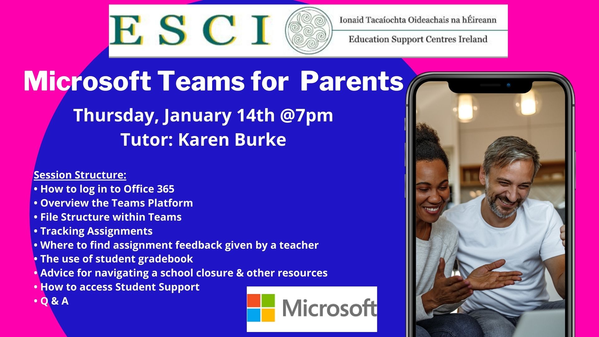 Jan 14 Microsoft Teams for Parents