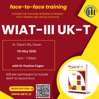 Face-to-Face Training on using the WIAT-III (UK edition) in schools