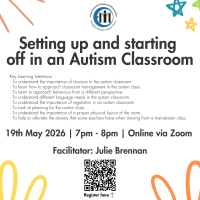 Setting Up and Starting Off in an Autism Classroom