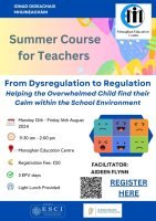From Dysregulation to Regulation - Helping the Overwhelmed Child find their Calm within the School Environment 