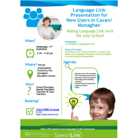 Language Link Presentation for New Users in Monaghan/Cavan - making Language Link work for your school (Online)