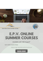 Online Summer Courses in partnership with Mayo Education Centre