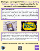 Sharing the learning on ISPCC Smart Moves Building Resilience Programme – Preparing children for the transition from Primary to Secondary school